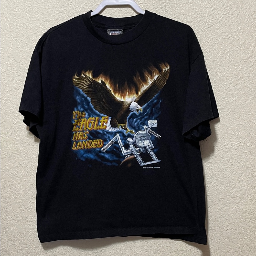 Thunder Sportswear Vintage Men's Black Sturgis T-Shirt. Good Condition. Size XL.
